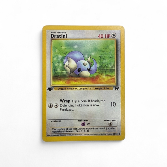 Pokemon Other - 1st Edition Vintage 90s Dratini Pokemon Trading Card